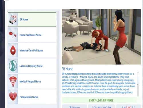 Nurse Career by MesmericSimmer at Mod The Sims