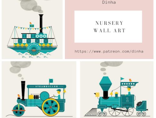 Nursery Wall Art 6 Swatches at Dinha Gamer