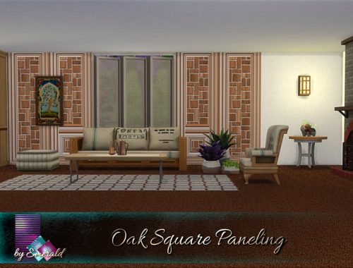 Oak Square Paneling
