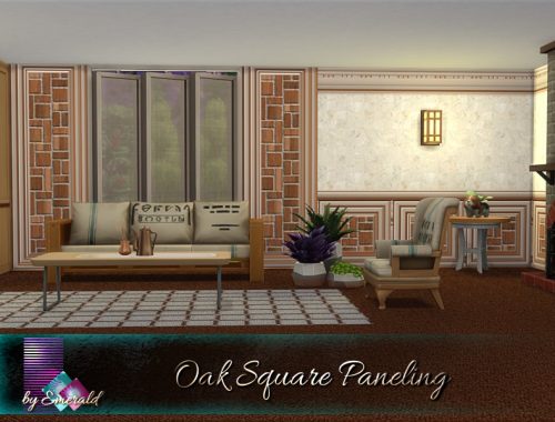 Oak Square Paneling