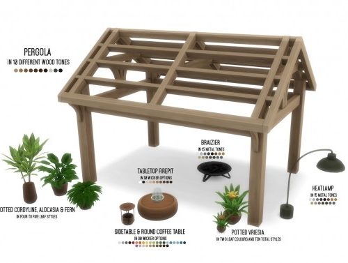 Oasis-Chic Outdoor Wicker Living Set at Simsational Designs