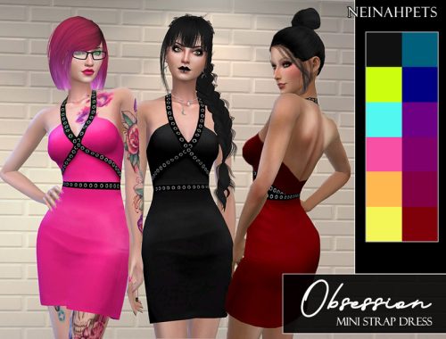 Obsession - Mini Strap Dress