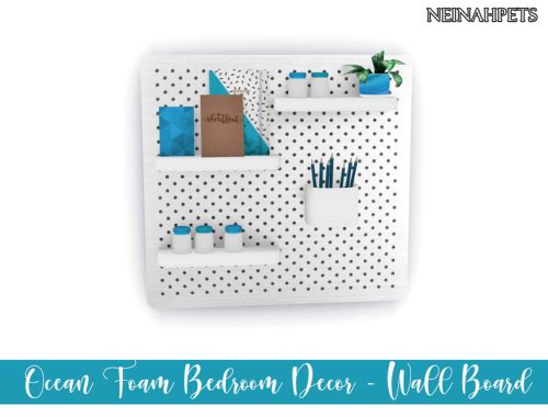 Ocean Foam Bedroom Decor {Mesh Required}