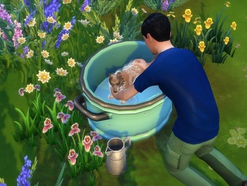 Off grid Toddler/Pet Washtub by K9DB at Mod The Sims