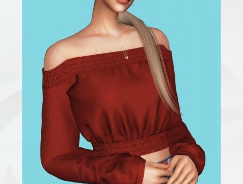 Off-Shoulder Elastic Top at Gorilla