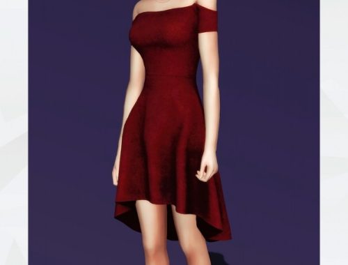 Off Shoulder Skater Dress at Gorilla