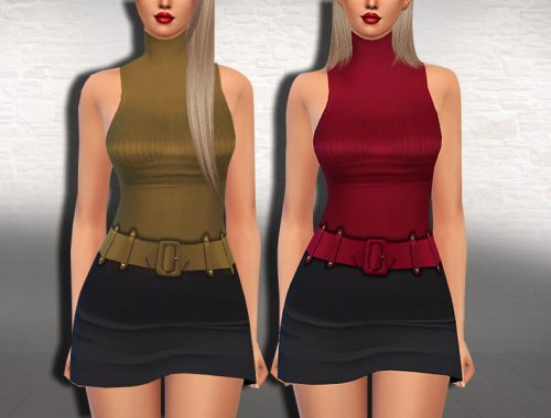 Office Lady Belt Outfits
