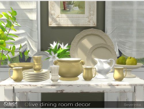Olive dining decor
