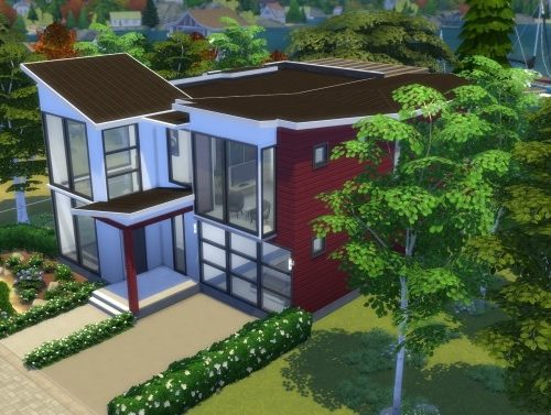 Open Contemporary Abode by Vulpus at Mod The Sims