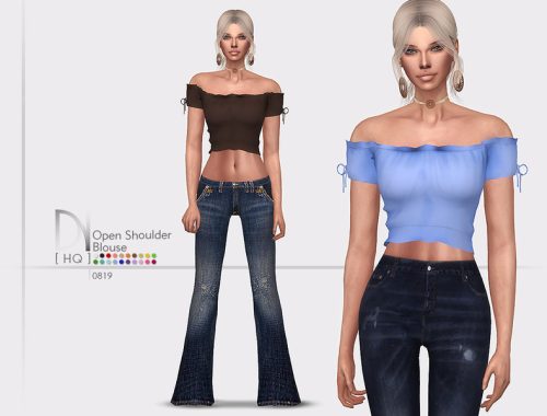 Open Shoulder Blouse