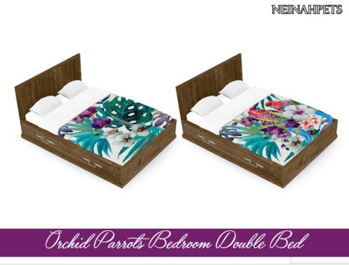 Orchid Parrots Bedroom Collection {Mesh Required}