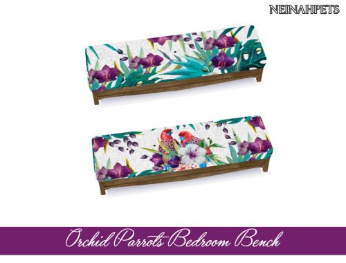 Orchid Parrots Bedroom Collection {Mesh Required}