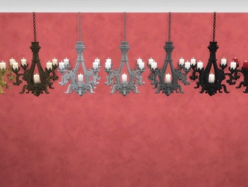 Ornate Ceiling Candleholder by TheJim07 at Mod The Sims
