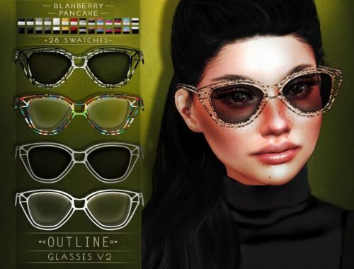 Outline Glasses at Blahberry Pancake