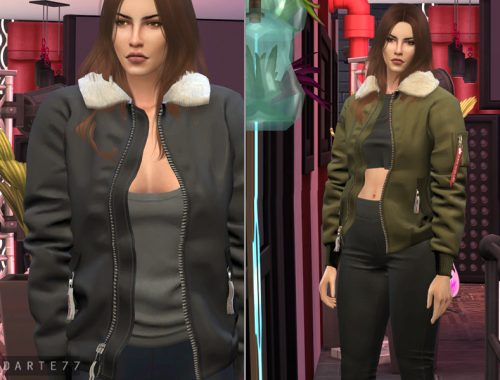 Oversized Bomber Jacket - Acc