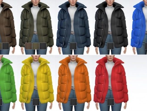 Oversized Puffer Jacket F at Darte77