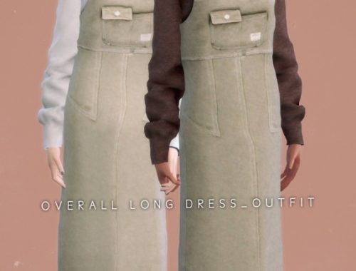 Padded Vest With MTM, Muffler Scarf & Overall Long Dress at NEWEN
