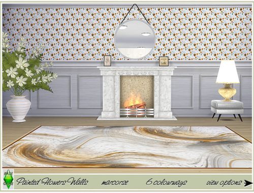 Painted Flowers Walls by marcorse.
