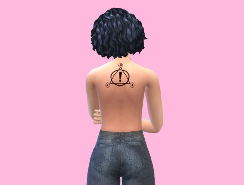 Pan!c at the Disco Back tattoo