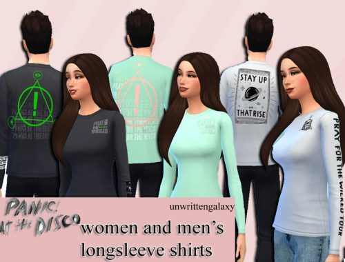 panic at the disco - female and male longsleeves