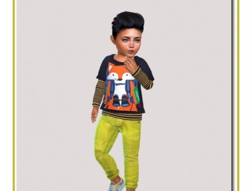 Pants, shirts and shoes for toddlers at Sims4-Boutique