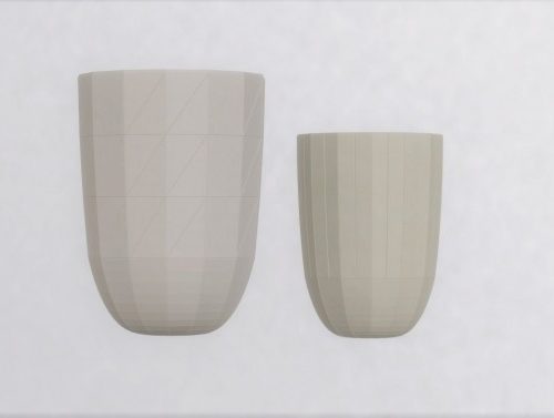 PAPER PORCELAIN VASE (P) at Meinkatz Creations