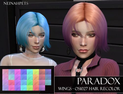 Paradox - WINGS-OS1027 Hair Recolor - Mesh needed