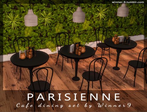 Parisienne Cafe dining set