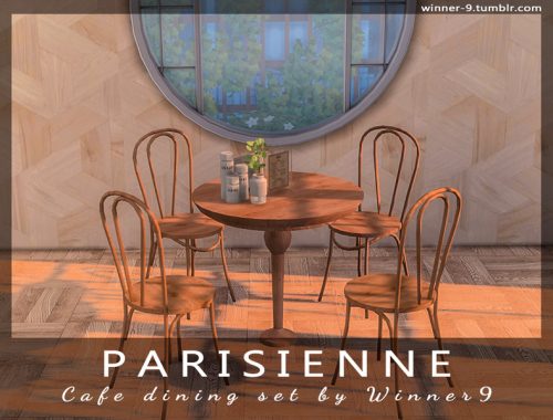 Parisienne Cafe dining set