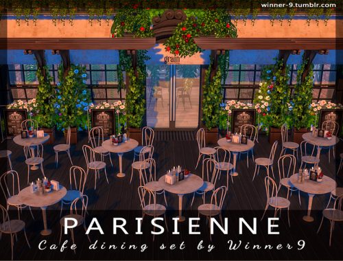 Parisienne Cafe dining set