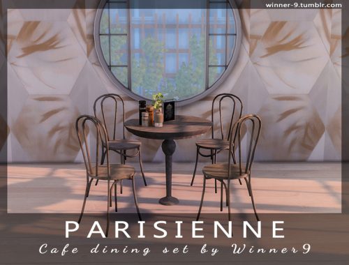 Parisienne Cafe dining set