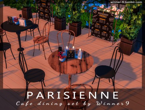 Parisienne Cafe dining set