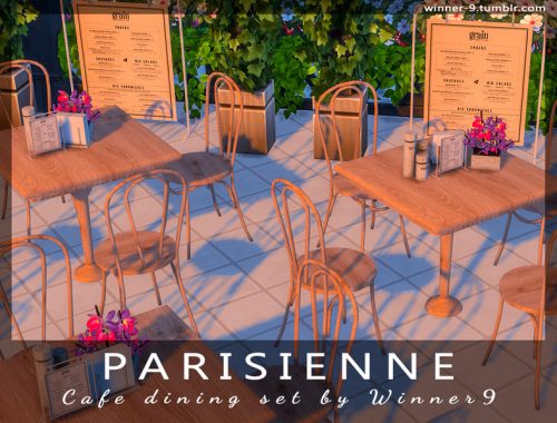 Parisienne Cafe dining set