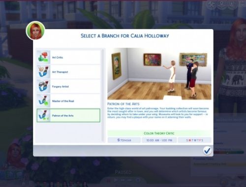 Part-time Painter + new branches by Arialyx at Mod The Sims