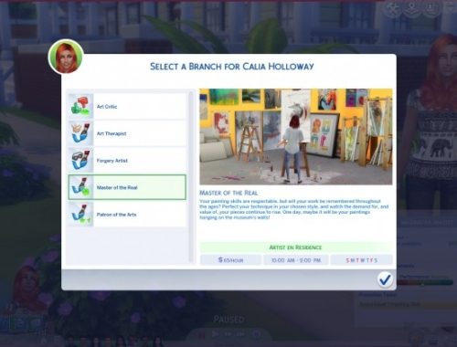 Part-time Painter + new branches by Arialyx at Mod The Sims