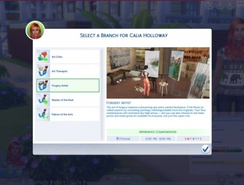 Part-time Painter + new branches by Arialyx at Mod The Sims