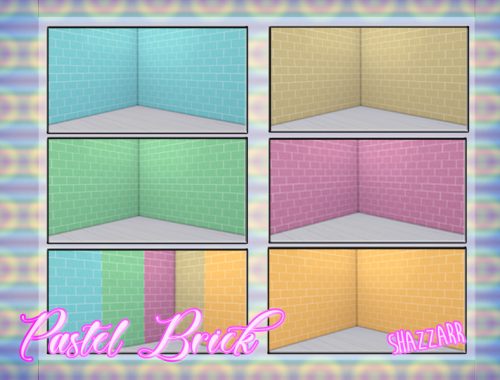 Pastel Brick Wallpaper
