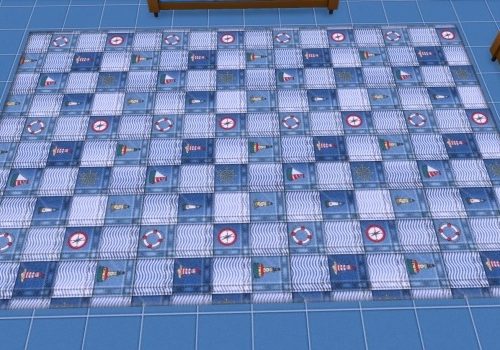 Patchwork denim rugs by AdonisPluto at Mod The Sims