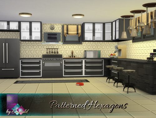 Patterned Hexagons