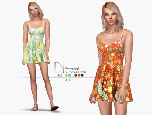 Patterned Summer Dress