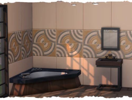 Patterned wall tiles by Chalipo at All 4 Sims