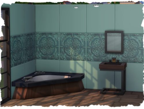Patterned wall tiles by Chalipo at All 4 Sims
