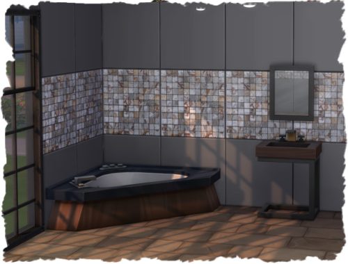 Patterned wall tiles by Chalipo at All 4 Sims