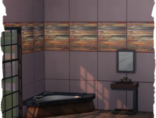 Patterned wall tiles by Chalipo at All 4 Sims