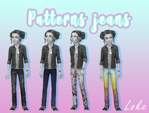 Patterns jeans