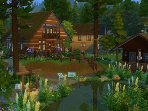 Peaceful Cottage with a Sauna by suojatti at Mod The Sims