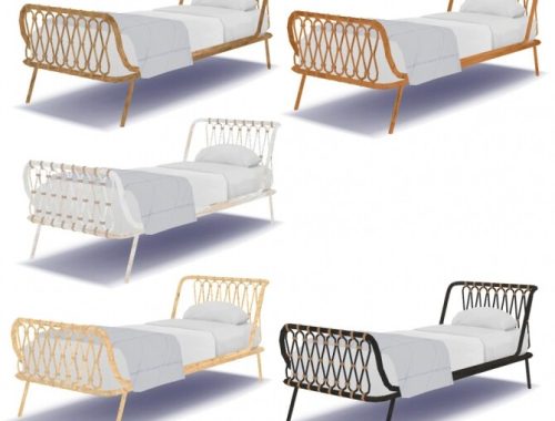 Peacock and rattan bed recolors at Riekus13