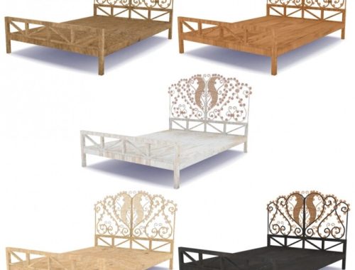 Peacock and rattan bed recolors at Riekus13