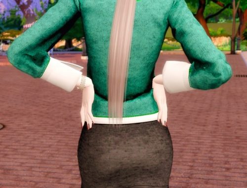 Pearl Button Cardigan Two piece outfit at RIMINGs