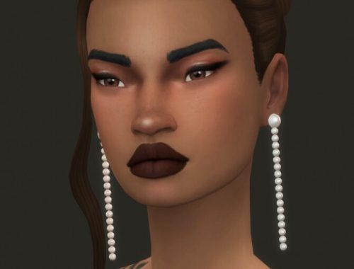 PEARLIZED EARRINGS VER 2 TO 5 at Candy Sims 4